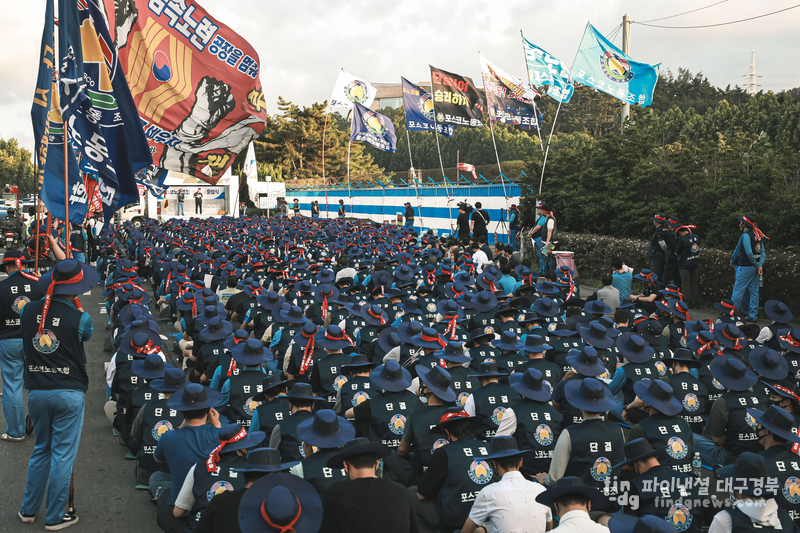 포스코노조 2023 임단협 투쟁 현장 ⓒ포스코노조
