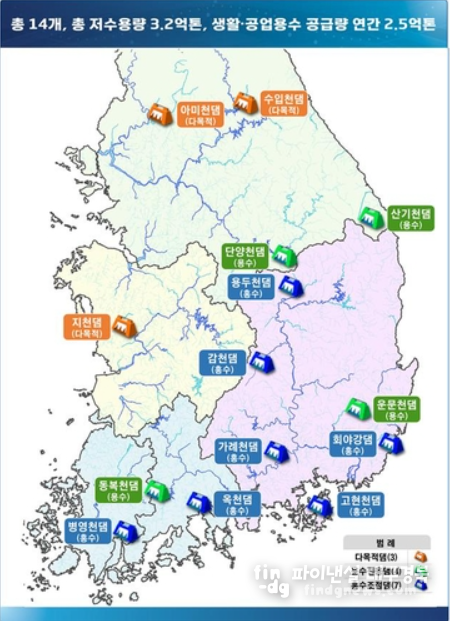 기후대응댐 후보지(안) ⓒ환경부