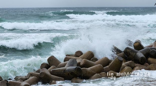 울진해양경찰서, 위험예보제'주의보'발령, 너울성 파도 주의