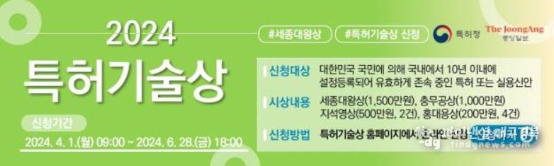 2024년 특허기술상 배너