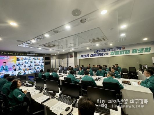 포항시는 10일 재난안전상황실에서 장상길 부시장 주재로 ‘호우 대비 관계기관 대책 회의’를 긴급 개최했다.