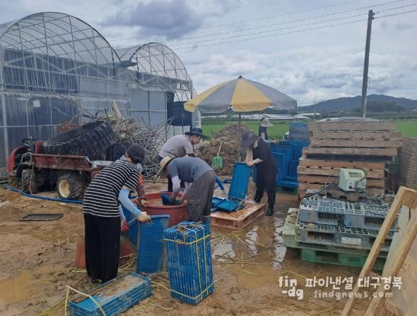 김천시 공무원, 아포읍 집중호우 피해복구에 구슬땀