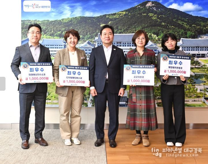 경북도, 3분기 4개 분야 우수부서 시상