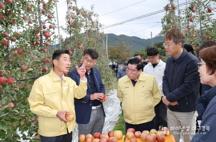 포항시의회, 농작물 피해 현장 방문