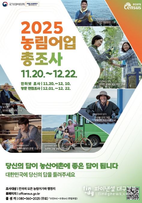 농림어업총조사 홍보 포스터 이미지.