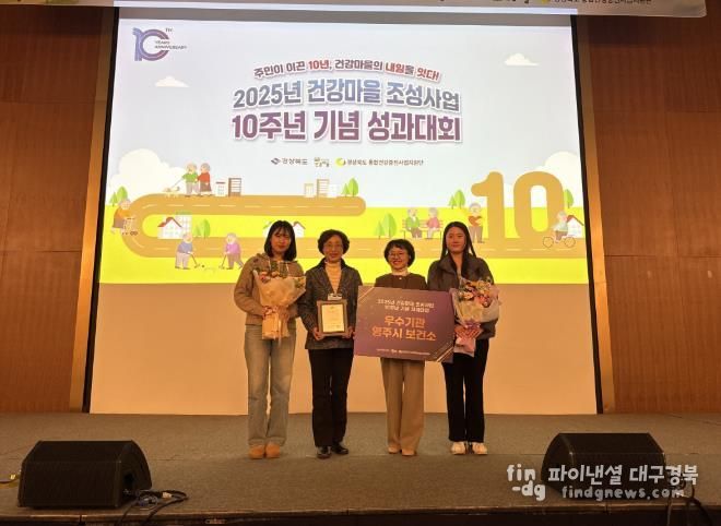 영주시보건소, 2025년 건강마을 조성사업 ‘우수기관’ 선정