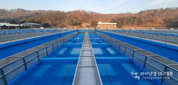 매곡정수장 침전지 개량 후