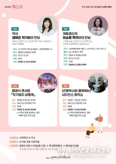 금호도서관 일상 속 문화나들이 운영